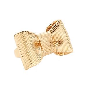 KATE SPADE • All Wrapped Up Bow Statement Ring